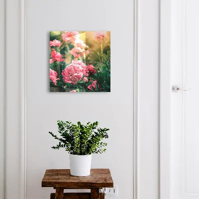 Schlüsselschrank für den Flur Rosa Pfingstrosen