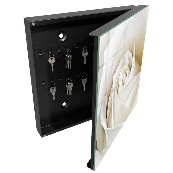 Schlüsselschrank für den Flur Weiße Rose