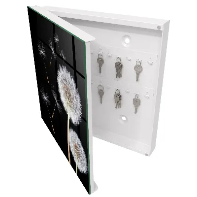 Schlüsselschrank Zarte Löwenzahnblüten