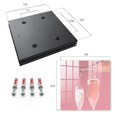 Schlüsselschrank Champagnergläser