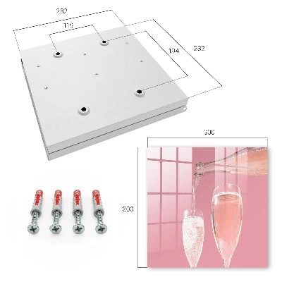 Schlüsselschrank Champagnergläser