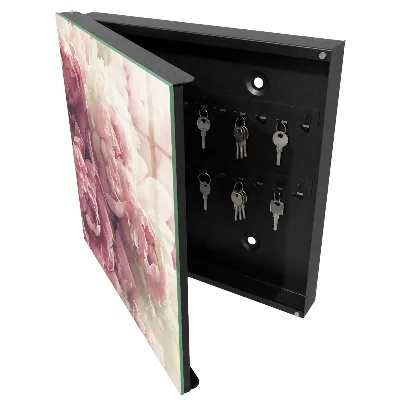 Schlüsselschrank für den Flur Pfingstrosen