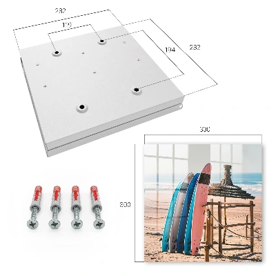 Schlüsselschrank Strand-Surfbretter