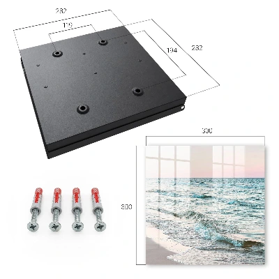 Schlüsselschrank Meereswellen