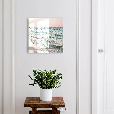 Schlüsselschrank Meereswellen