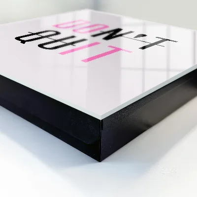 Schlüsselschrank Motivationstypografie