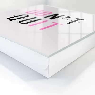 Schlüsselschrank Motivationstypografie