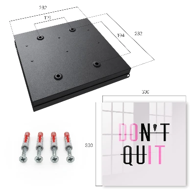 Schlüsselschrank Motivationstypografie