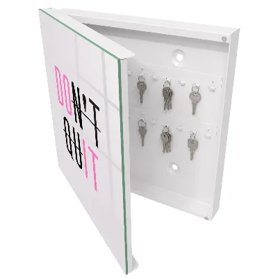 Schlüsselschrank Motivationstypografie