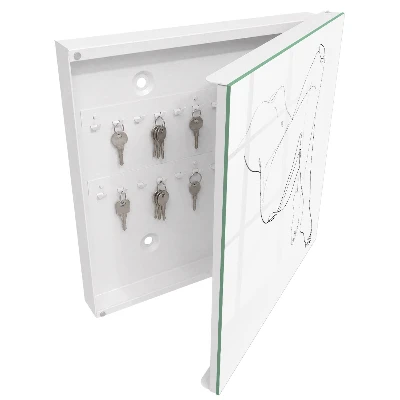 Schlüsselschrank für den Flur Strichzeichnung einer Frau