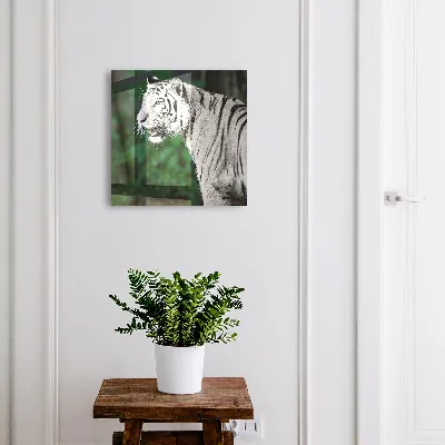 Schlüsselkasten modern Weißer Tiger