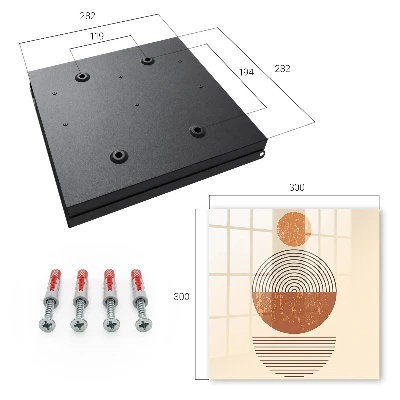 Schlüsselschrank Retro-Geometrie
