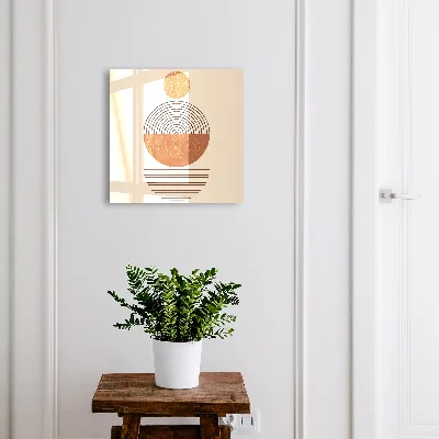 Schlüsselschrank Retro-Geometrie