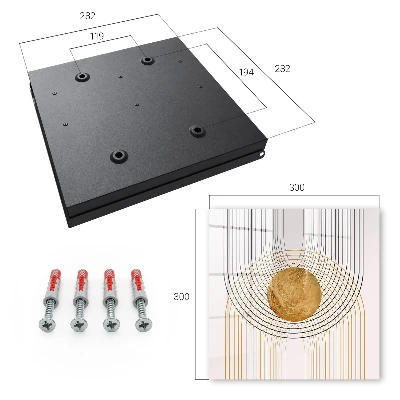 Schlüsselschrank für den Flur Kreise und Linien