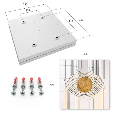 Schlüsselschrank für den Flur Kreise und Linien