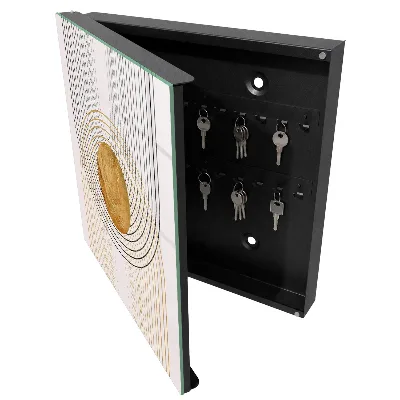 Schlüsselschrank für den Flur Kreise und Linien