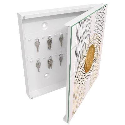 Schlüsselschrank für den Flur Kreise und Linien
