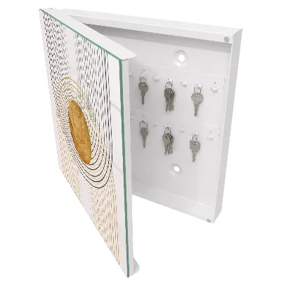 Schlüsselschrank für den Flur Kreise und Linien