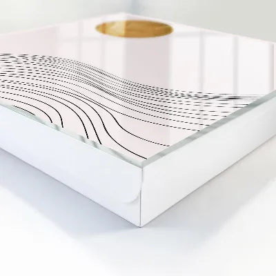 Schlüsselkasten modern Wellen und Kreise