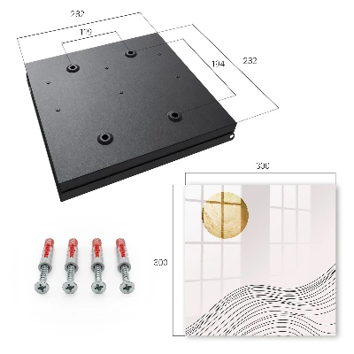 Schlüsselkasten modern Wellen und Kreise