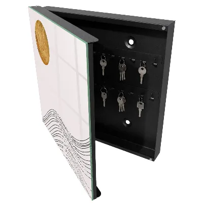 Schlüsselkasten modern Wellen und Kreise