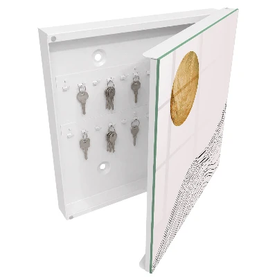 Schlüsselkasten modern Wellen und Kreise