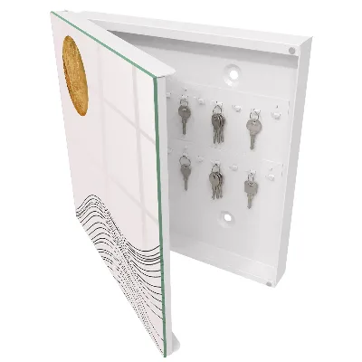 Schlüsselkasten modern Wellen und Kreise