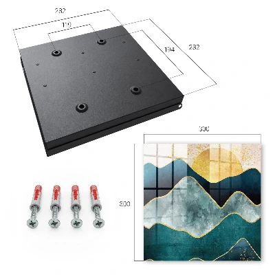 Schlüsselschrank für den Flur Bergabstraktion