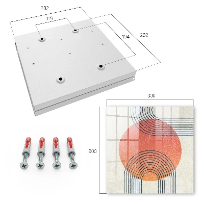 Schlüsselschrank für den Flur Geometrische Linien