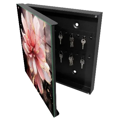 Schlüsselschrank für den Flur Rosa Blume