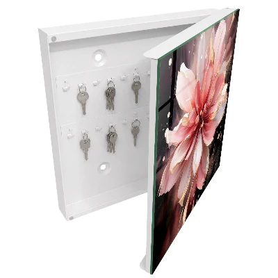 Schlüsselschrank für den Flur Rosa Blume
