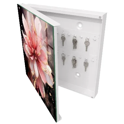 Schlüsselschrank für den Flur Rosa Blume