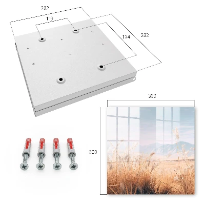 Schlüsselschrank für den Flur Graslandschaft