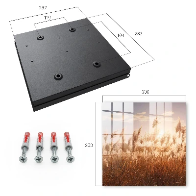 Schlüsselschrank Sonnenuntergang im Gras