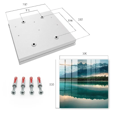 Schlüsselschrank Spiegelung des Berges