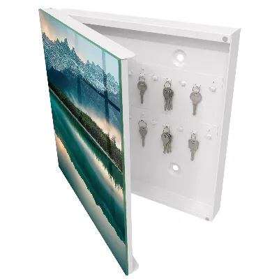 Schlüsselschrank Spiegelung des Berges