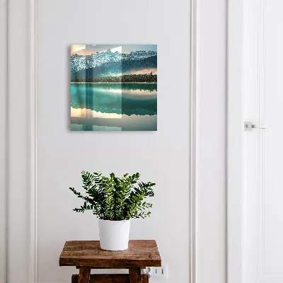Schlüsselschrank Spiegelung des Berges