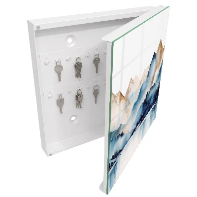 Schlüsselschrank für den Flur Aquarellberge
