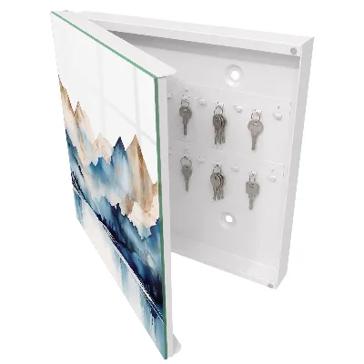 Schlüsselschrank für den Flur Aquarellberge
