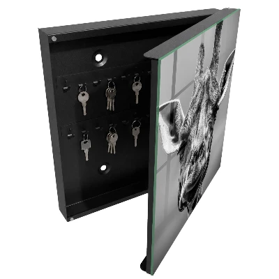 Schlüsselschrank Giraffenporträt