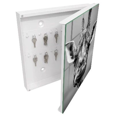 Schlüsselschrank Giraffenporträt