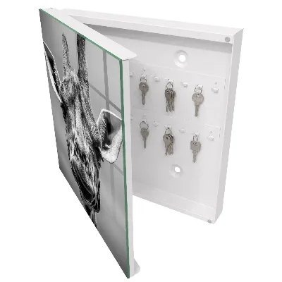 Schlüsselschrank Giraffenporträt