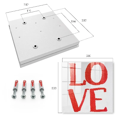 Schlüsselschrank für den Flur Rote Liebe