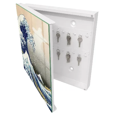 Schlüsselschrank für den Flur Die große Welle