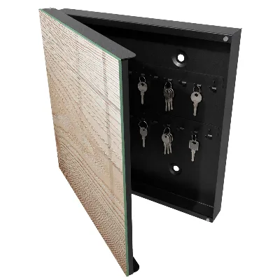Schlüsselkasten modern Holzstruktur