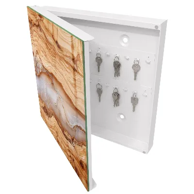 Schlüsselschrank für den Flur Holzmuster