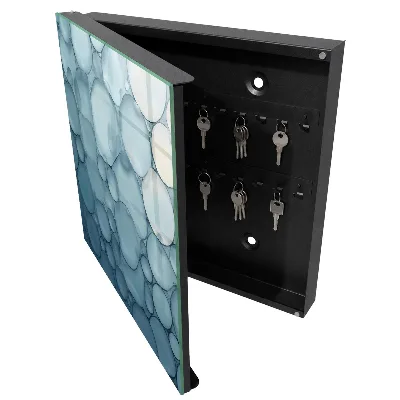 Schlüsselschrank Blaue Blasen