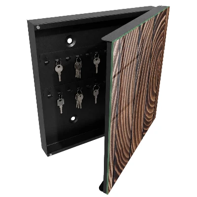 Schlüsselkasten modern Holzwellen