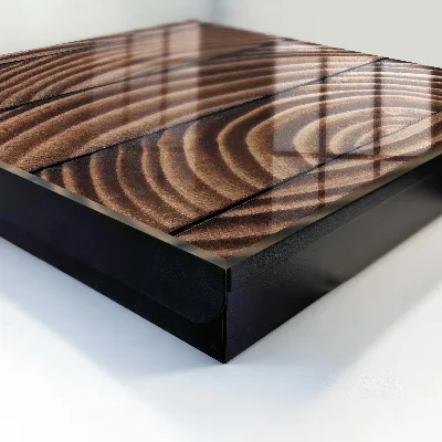 Schlüsselkasten modern Holzwellen