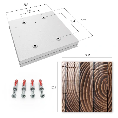 Schlüsselkasten modern Holzwellen